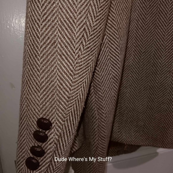 JOE NAMATH SIGNATURE COLLECTION BLAZER - SIZE 46 REGULAR - POLYESTER WOOL BLEND - Picture 6 of 7